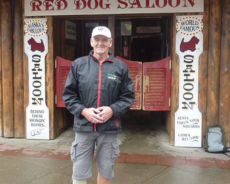 Mark visiting Alaska