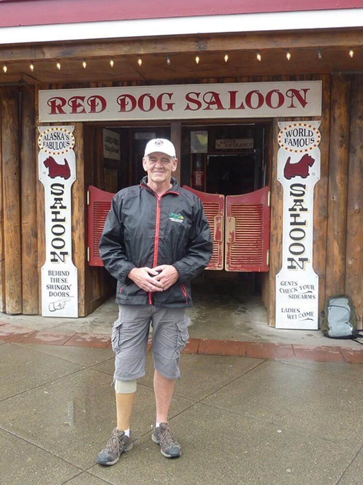 Mark visiting Alaska